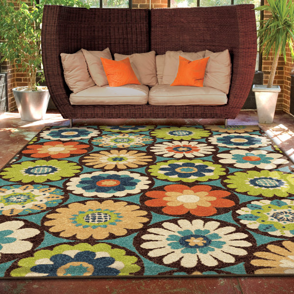 Threadbind Nicole Vissage Green Indoor/Outdoor Area Rug & Reviews